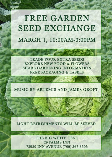 March 1st Seed Exchange 