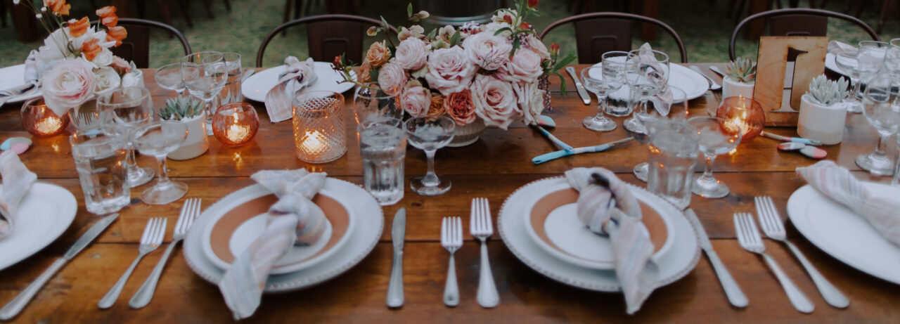 Beautiful wedding table decor