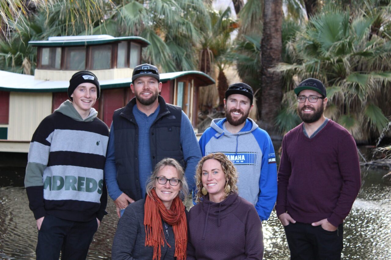 Family picture of current owner and her five children