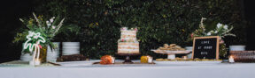 Cake table with desserts