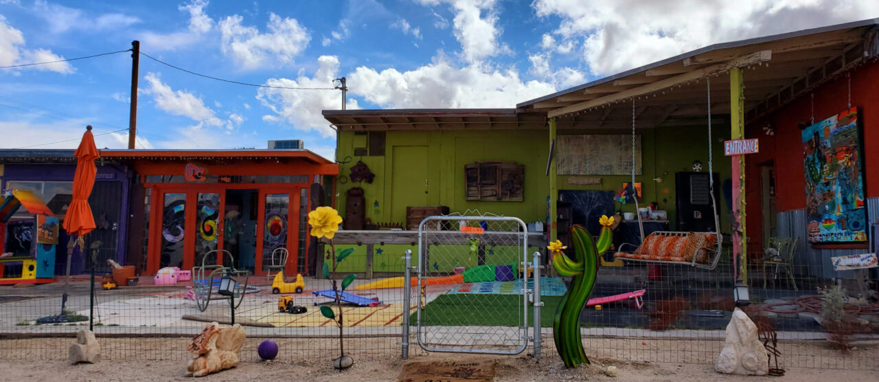 Outside of art studio